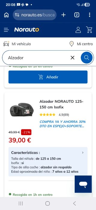 Alzador de coche gris
