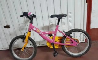 Bicicleta infantil 16 pulgadas, preciosa.