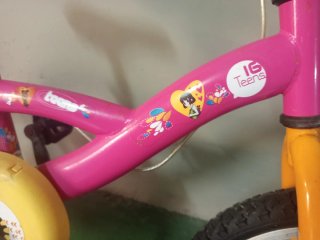 Bicicleta infantil 16 pulgadas, preciosa.