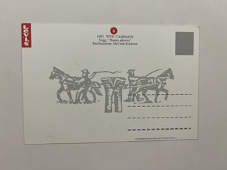 Lotto 5 cartoline Levi's Cult Collection