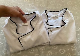 Ropa de Cocina. Casacas, pantalones, gorros