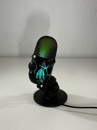 Micrófono USB Condensador Gaming Negro