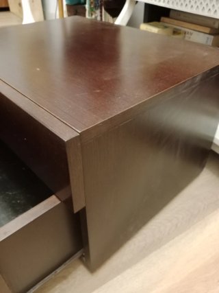 2 Cajoneras  wengue madera