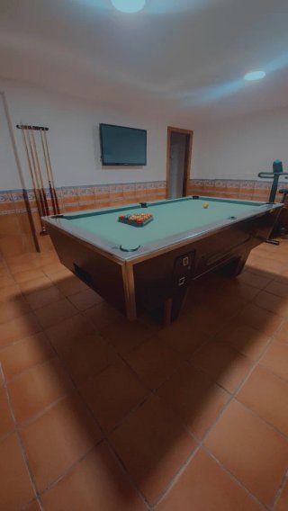 Mesa de billar verde