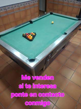 Mesa de billar verde