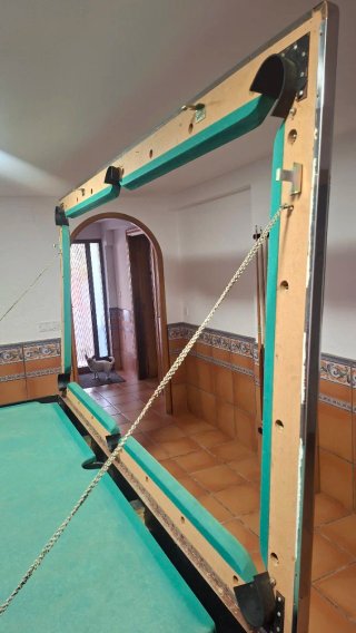 Mesa de billar verde