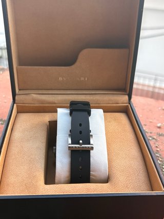 Reloj Bvlgari Titanium Negro y Plateado
