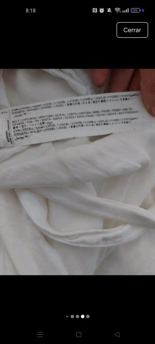 Mono Mango Blanco Talla XS