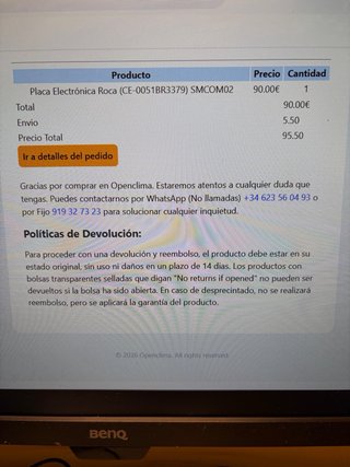 Placa Electrónica Roca Calentador CE0051BR3379