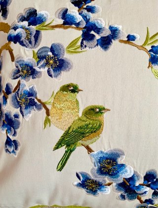 Funda para Cojín de 45x45cm.Bordado 100% Algodón.