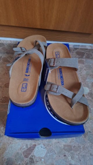 Birkenstock Mayari Beige/Gris Nuevas
