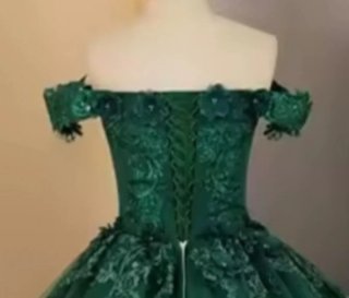 Vestido de Quinceañera Verde