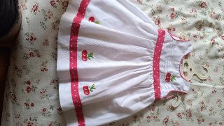 Lote 3 vestidos bebé piqué