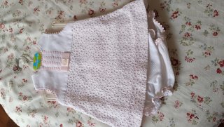 Lote 3 vestidos bebé piqué