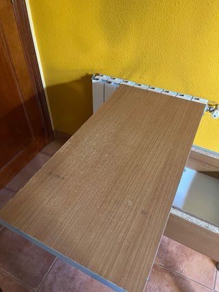 Mesa de cocina extensible madera para restaurar