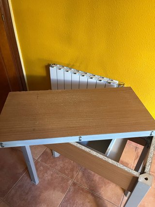 Mesa de cocina extensible madera para restaurar