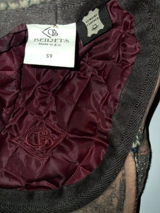 Gorra Patchwork Cuero y Lana