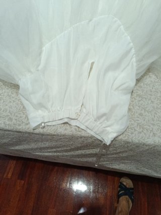 Cancán vestido novia tul volantes cintura 30,