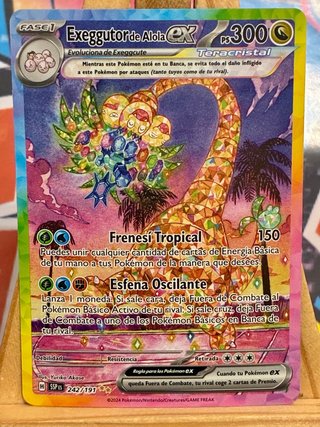 Exeggutor de Alola EX Teracristal 242/191 ES
