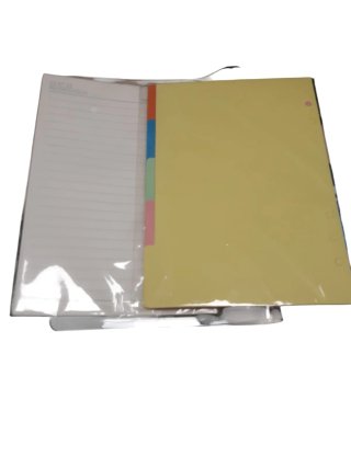 Organizador, carpeta con anillas transparente