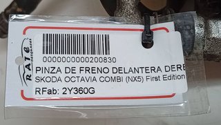 SKODA OCTAVIA COMBI (NX5) First Edition PINZA DE FRENO DELANTERA DERECHA