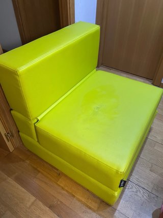 Puff Cama Convertible Plegable Verde