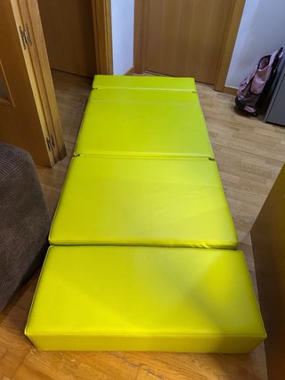 Puff Cama Convertible Plegable Verde