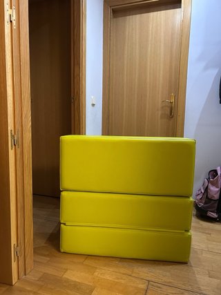 Puff Cama Convertible Plegable Verde