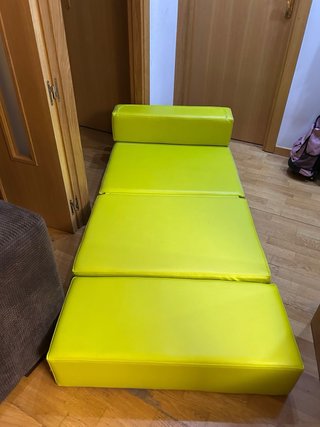Puff Cama Convertible Plegable Verde