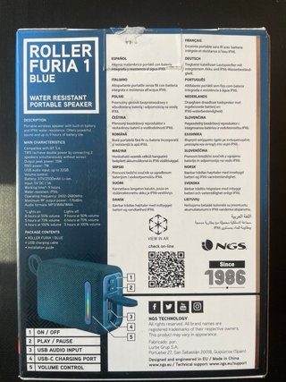 Altavoz NGS Azul Marino