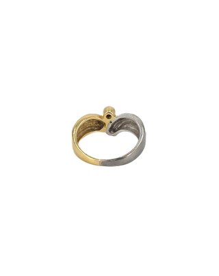 048-01-00016-1 Anillo Oro Bicolor 18K Diamante