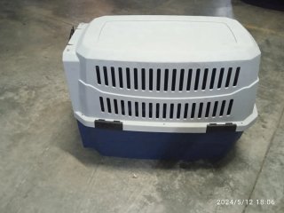 Transportín Con Ruedas Perro Muy Grande Azul/Blanc