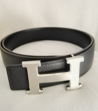 Cinturón de hombre HERMÈS negro, talla 110