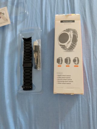 Cinturino Acciaio Inox Smartwatch Nero