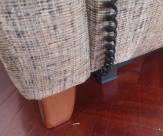 Sillón relax motorizado tela beige
