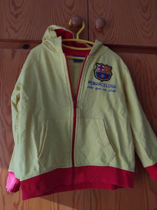 Sudadera FC Barcelona Talla 6 Amarilla