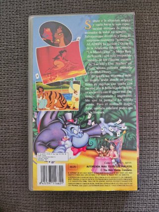 Película Aladdín VHS Disney Los Clásicos