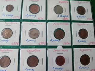 Colección de monedas de Inglaterra