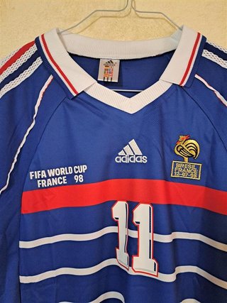 maglia Francia Pires mondiali 1998 tg. L world cup