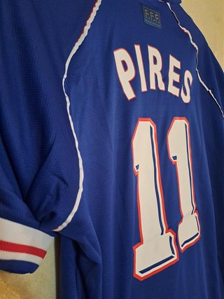 maglia Francia Pires mondiali 1998 tg. L world cup