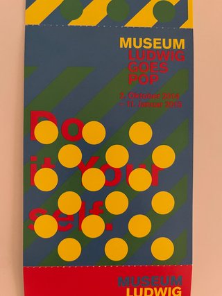 Lotto 3 cartoline Museum Ludwig Goes POP 2014-2015