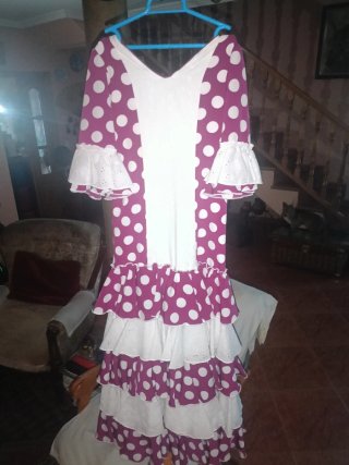 Vestido Flamenco Niña 7-8 Años