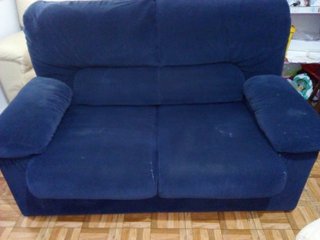 Sofá azul 140x90