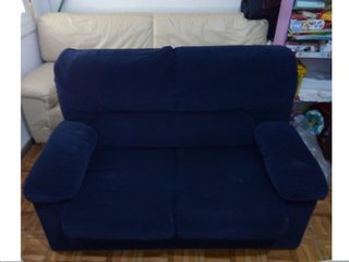 Sofá azul 140x90