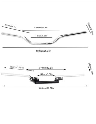 Semimanillares universales moto 22mm