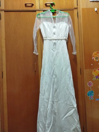 Vestido de Novia Seda beig.
