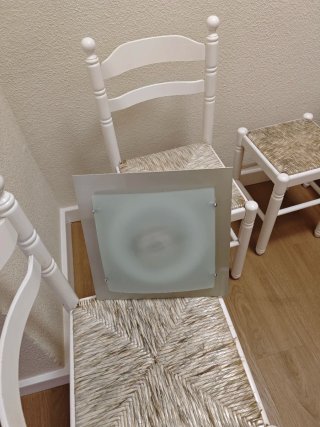 Lámpara de techo moderna cristal y metal