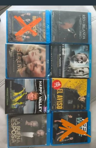 Blu-ray Películas y series 7 euros unidad
