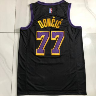 Camiseta Lakers Luka Doncic 77 Negra