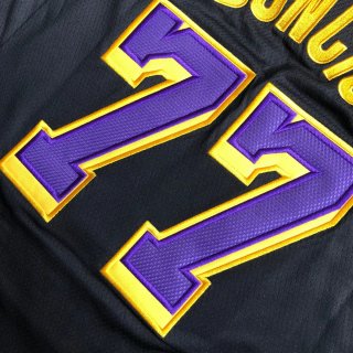 Camiseta Lakers Luka Doncic 77 Negra